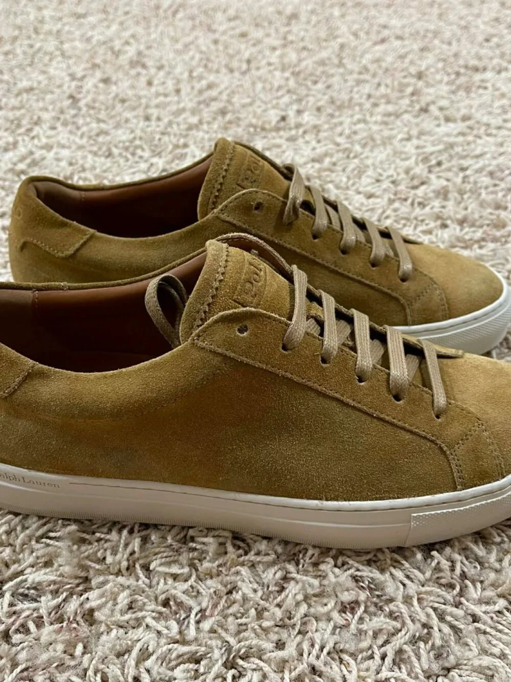 Polo Ralph Lauren Men’s Jermain Lux Suede Leather Sneakers Shoes, Size 7.5 (New) - Picture 6 of 16